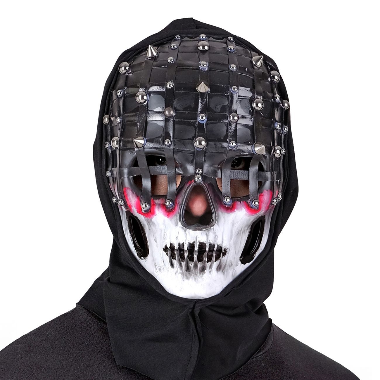 Läskig Mask med Nitar och Huva