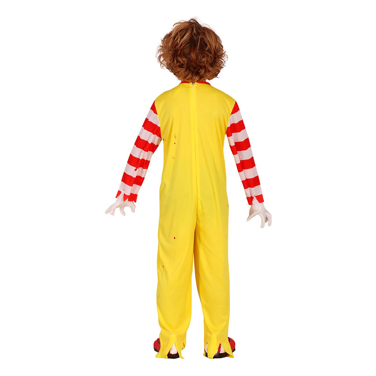 Uhyggelig Fastfoodklovn Børnekostume