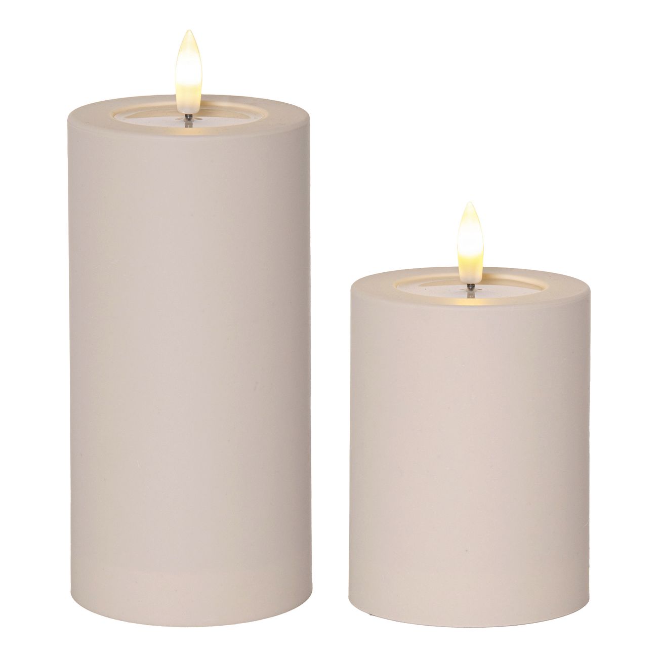LED Blockljus Soft Beige
