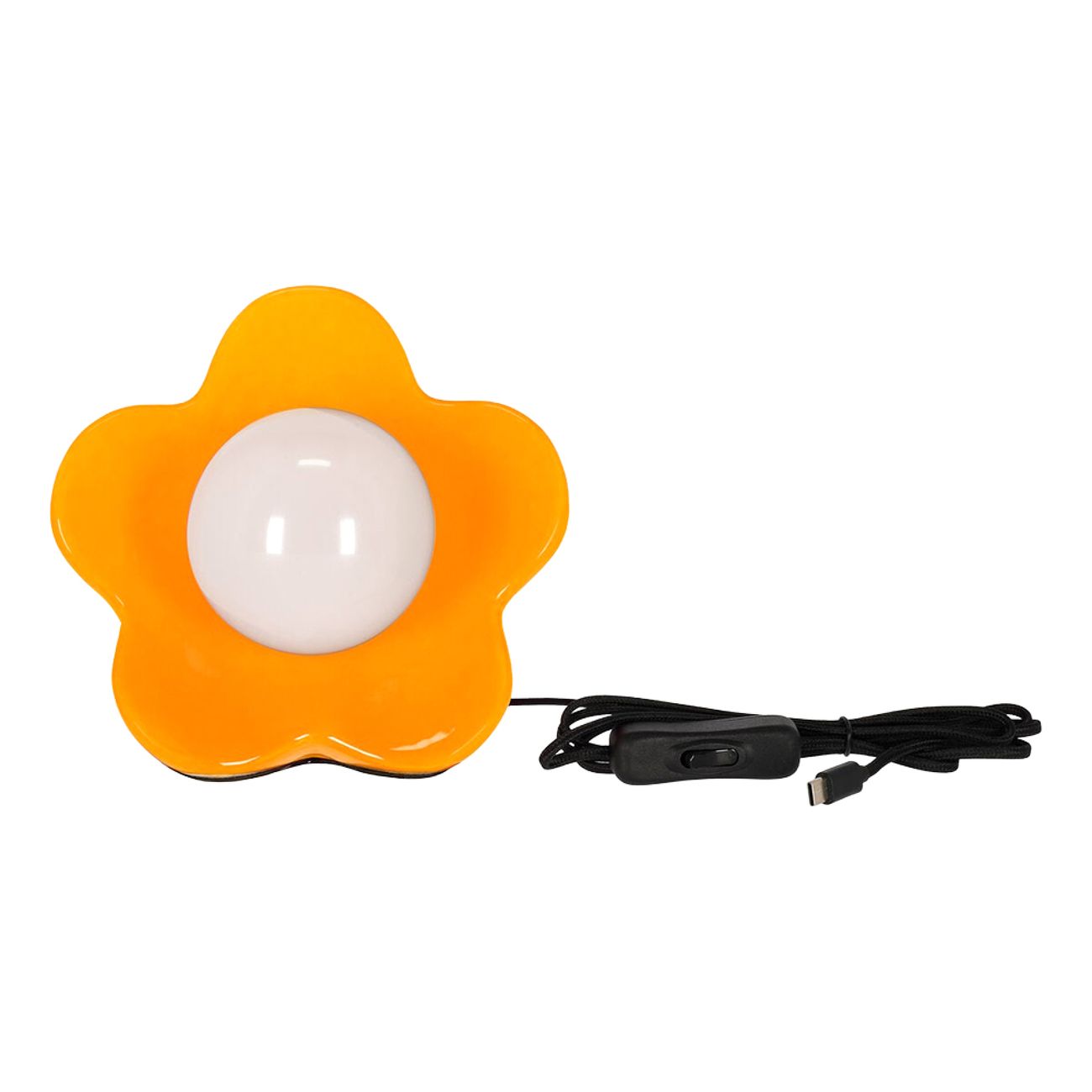 LED Bordslampa Flower Power Shiny Orange
