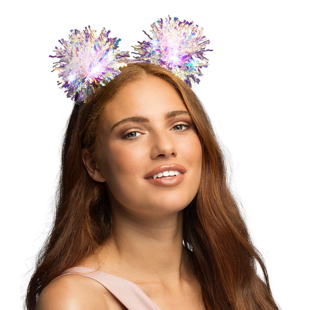 LED Diadem Pompom