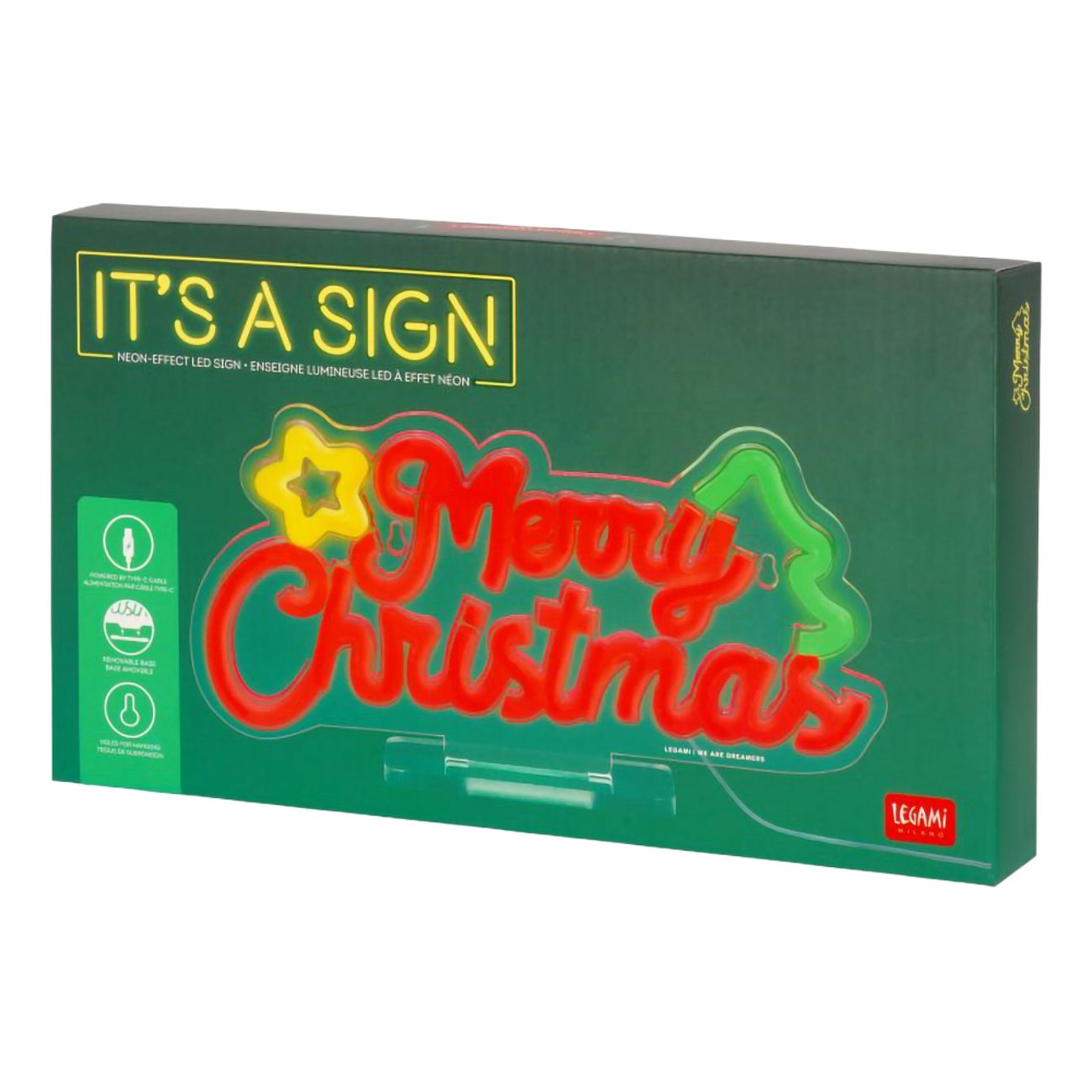 LED-Lampa Merry Christmas