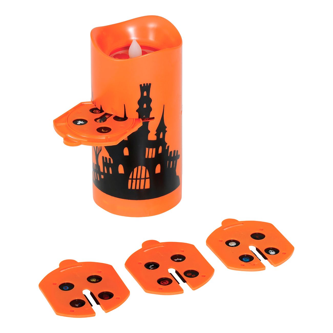 LED Projektor Blockljus Halloween