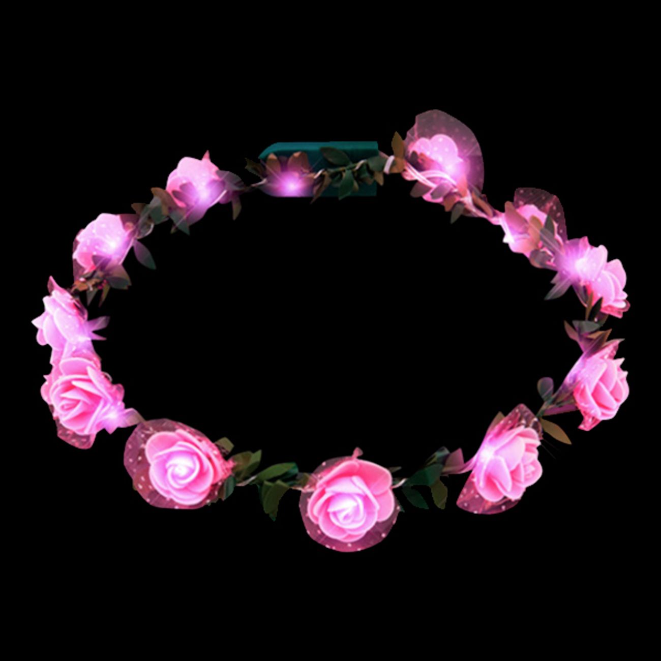 led-sommarkrans-rosa-2