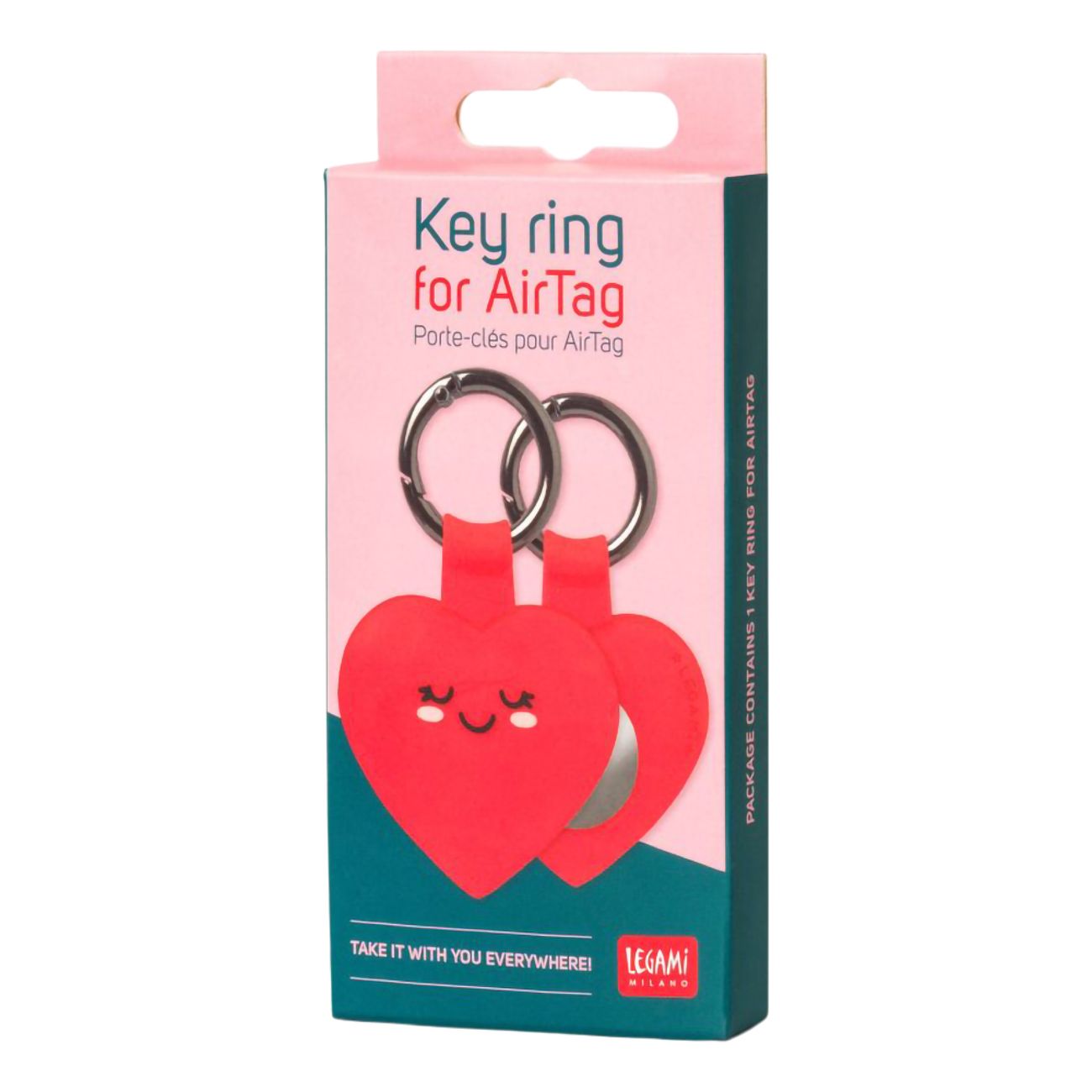 Legami Nyckelring för Airtag Hjärta