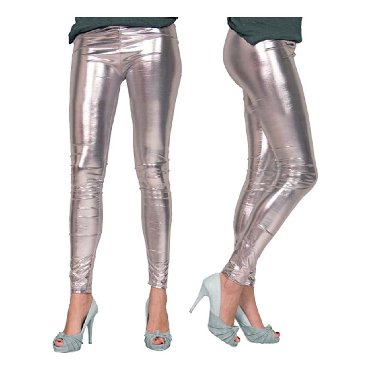 Leggings Metallic Silver