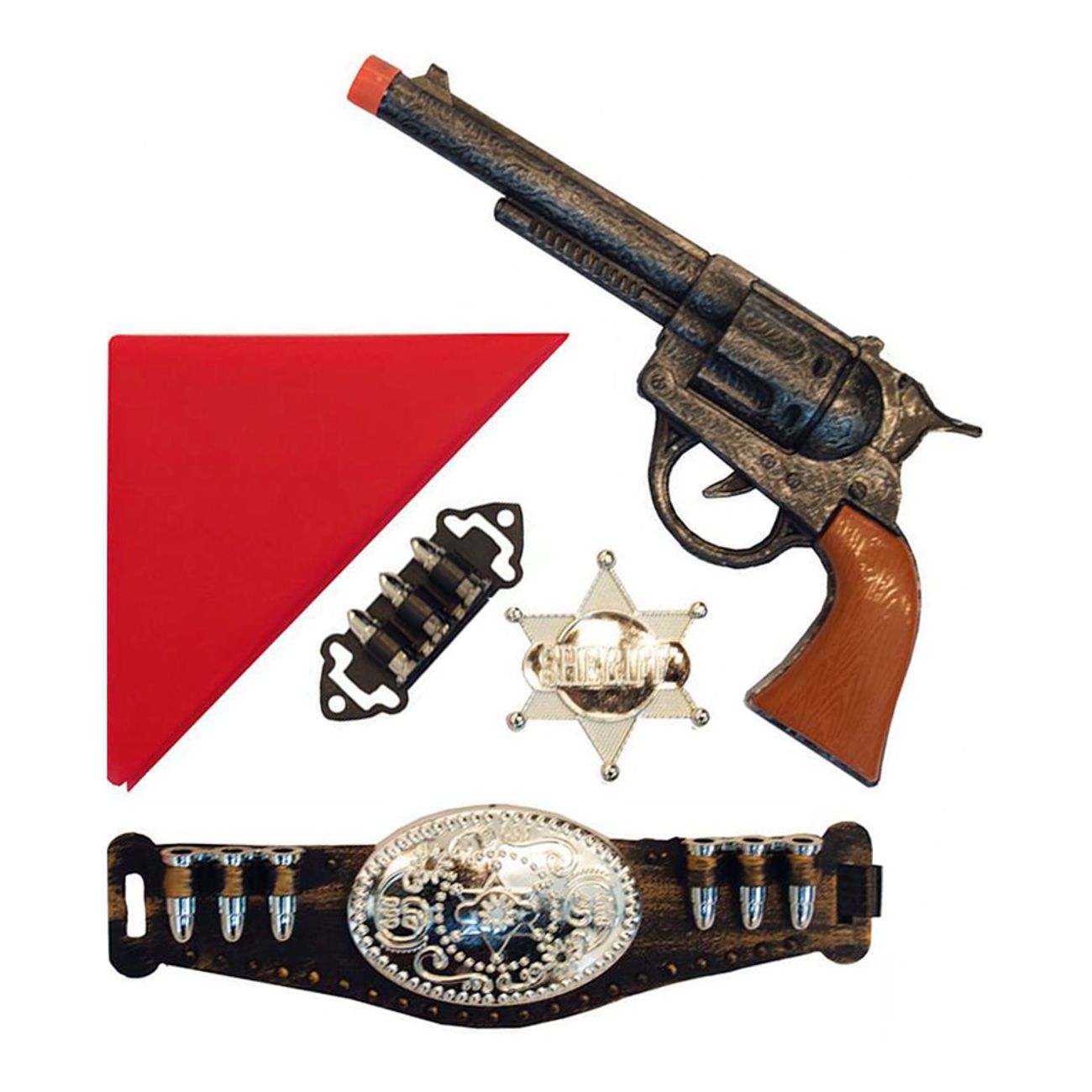 Leksaksset Cowboy med Revolver för Barn