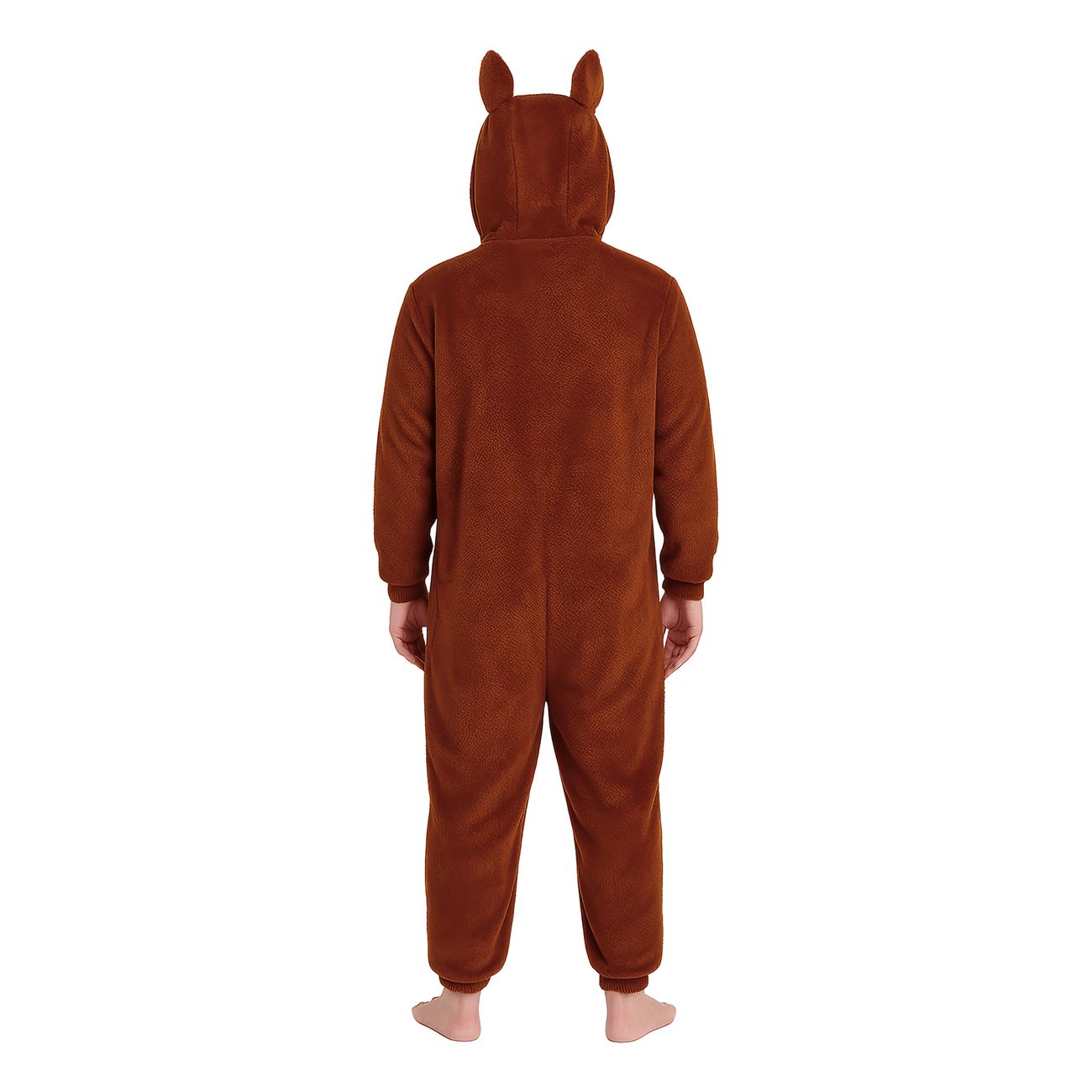 Lulu Monster Brun Onesie Dam Maskeraddräkt
