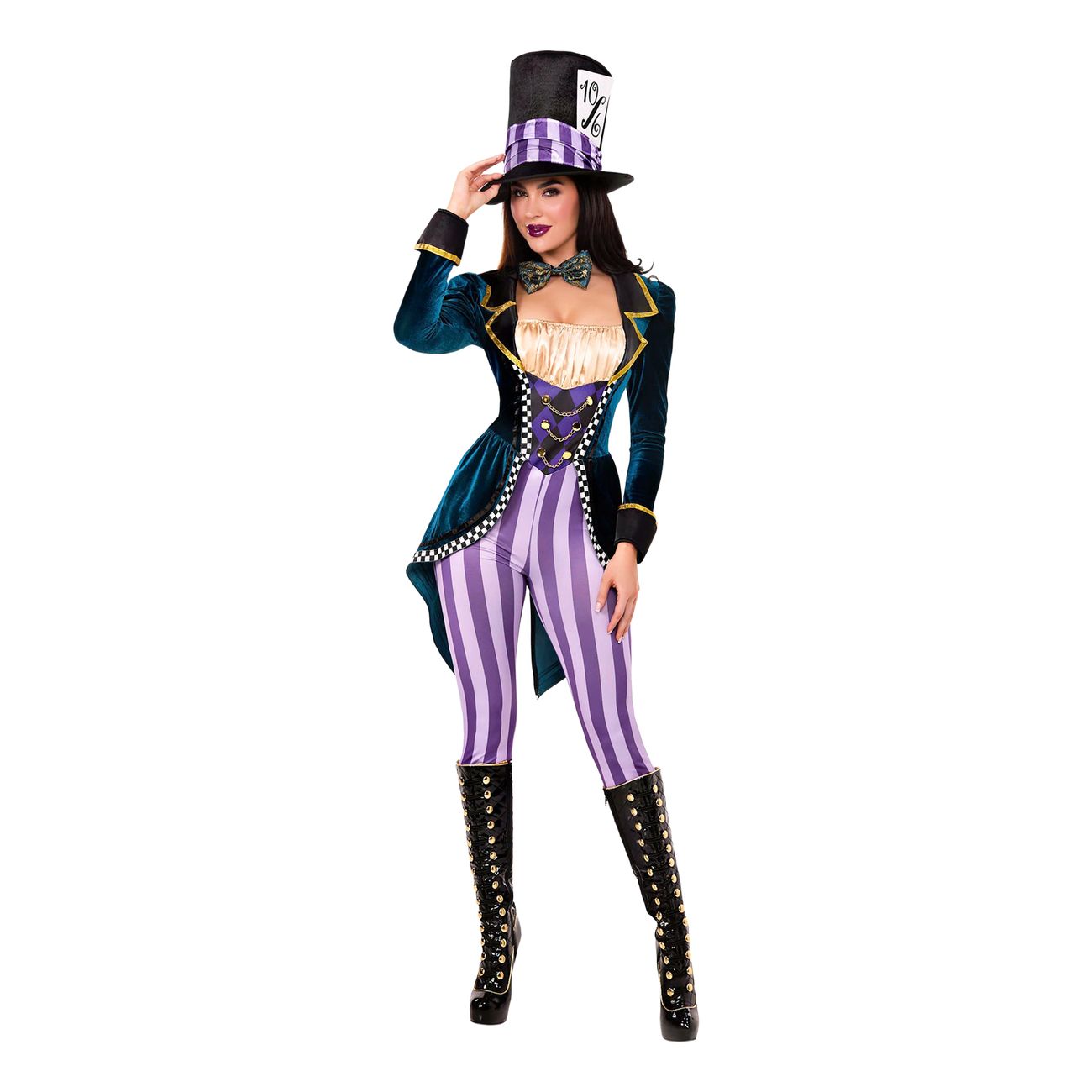 Mad Hatter Jumpsuit Deluxe Maskeraddräkt