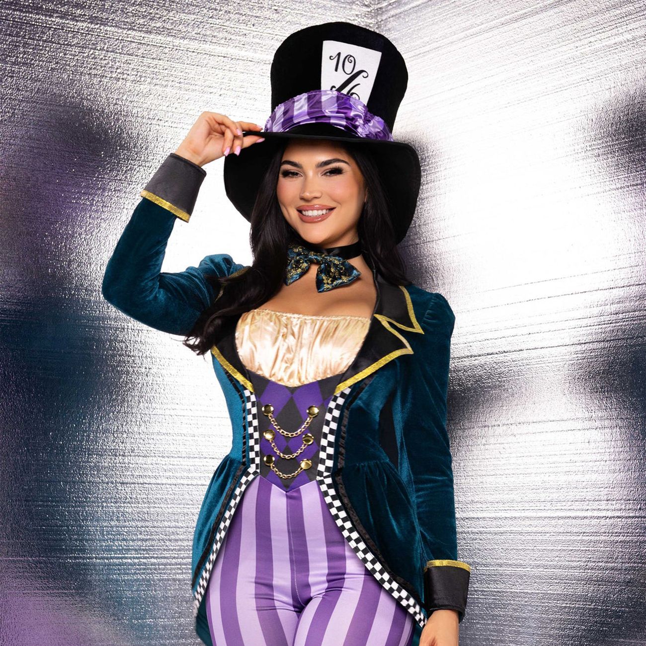 Mad Hatter Jumpsuit Deluxe Maskeraddräkt