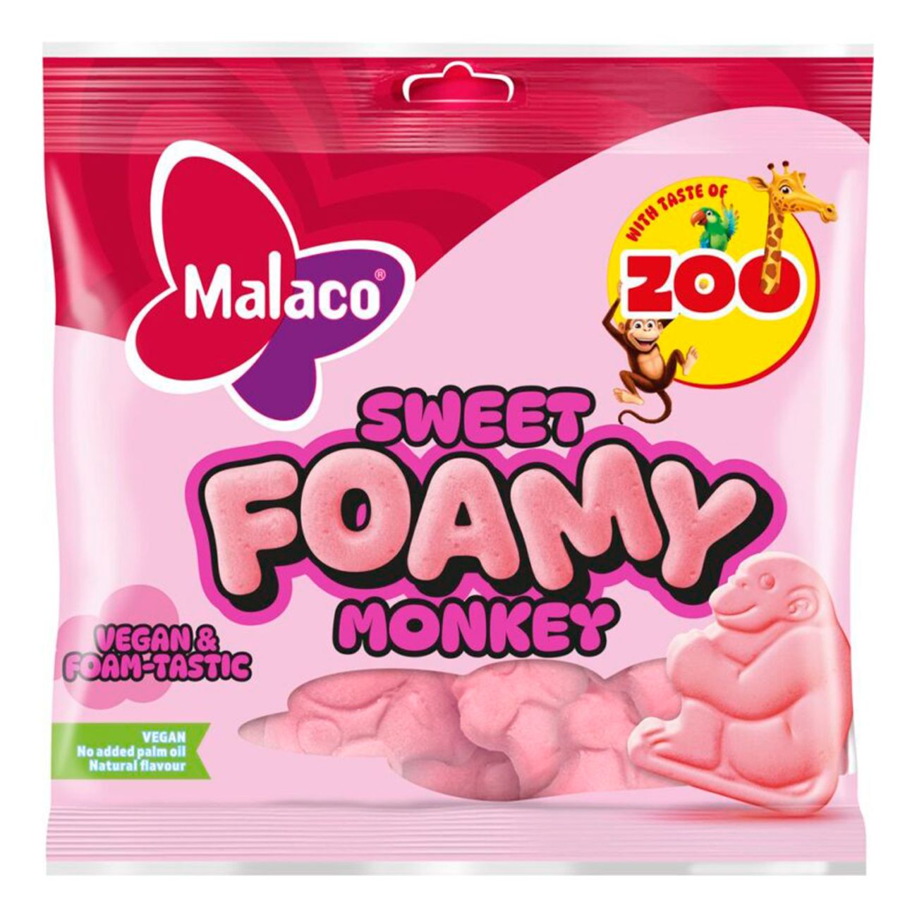 Malaco Zoo Sweet Foamy Monkey Storpack
