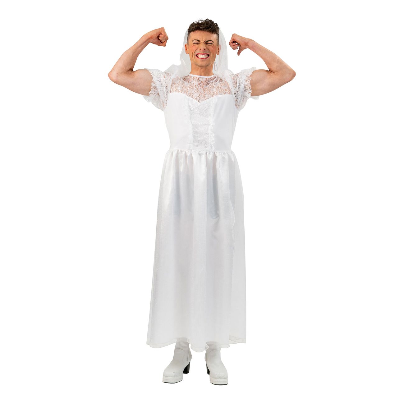 Manlig Brud Maskeraddräkt