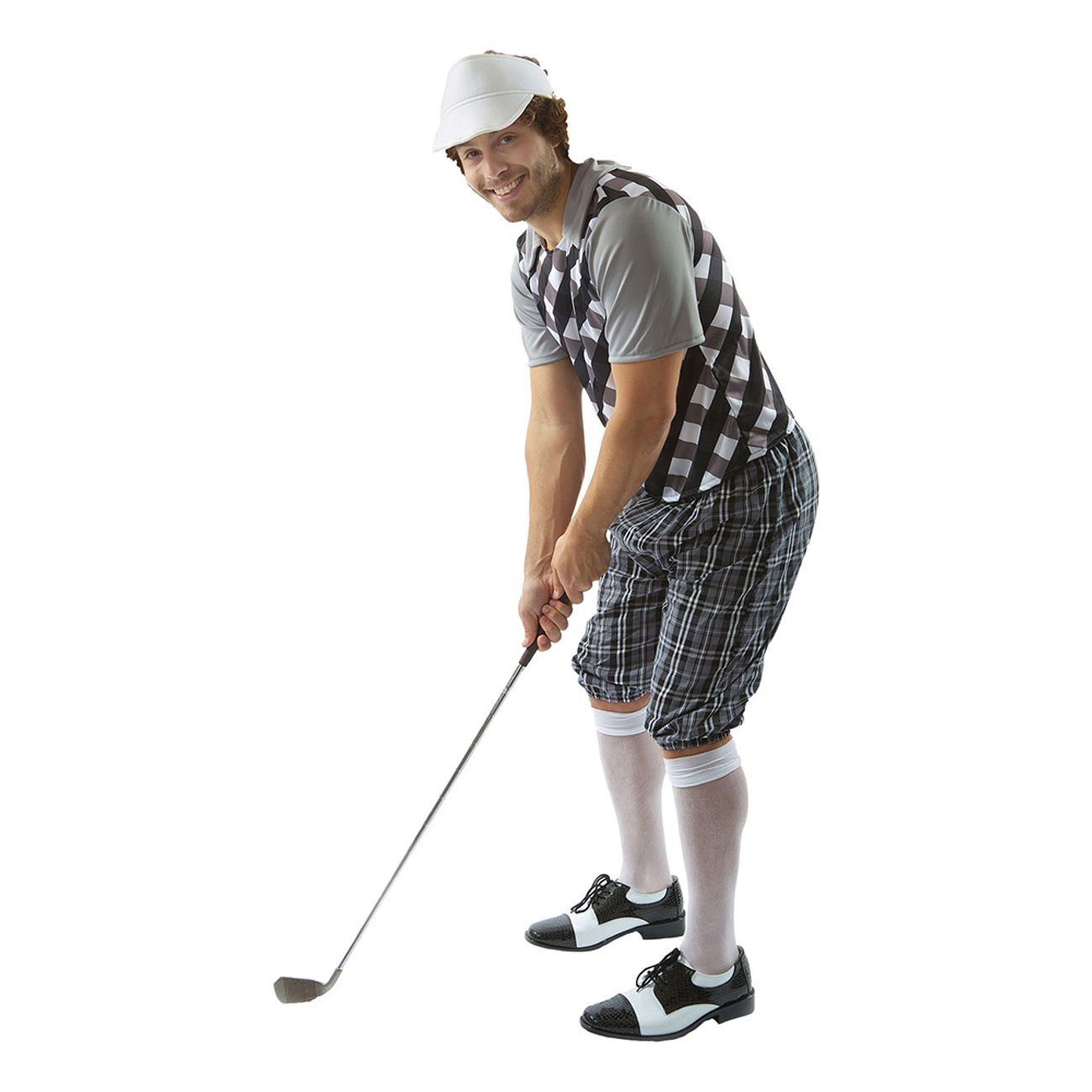 manlig-golfare-svartvit-maskeraddrakt-1