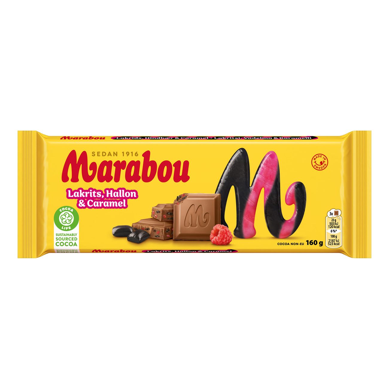 Marabou Lakrits Hallon Caramel Chokladkakor Storpack