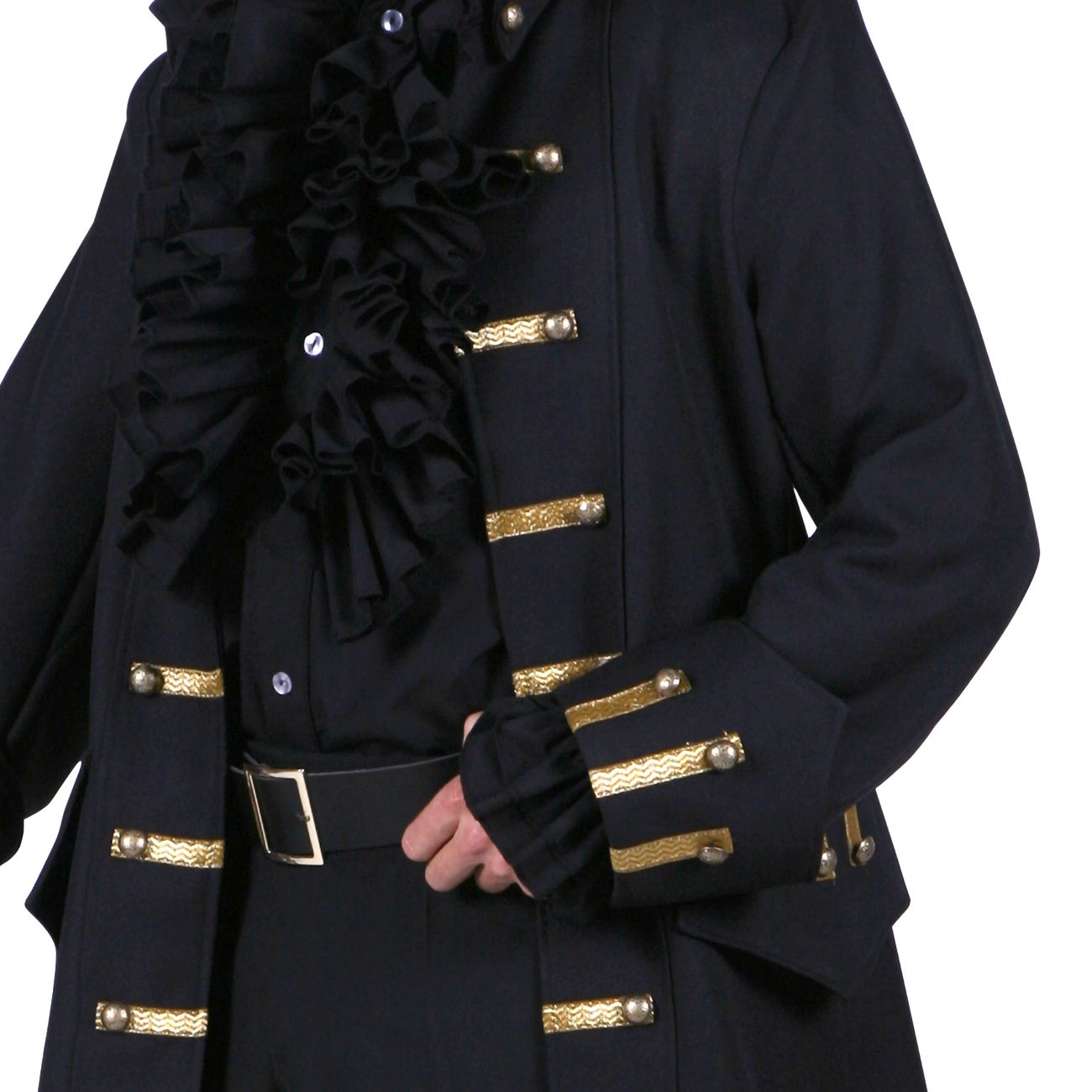 Keskiaikainen Miesten Musta Kappa Deluxe