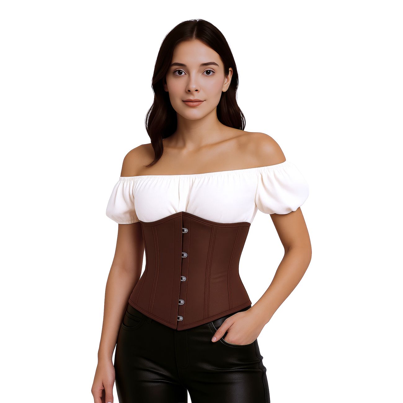 Midjekorsett Brun