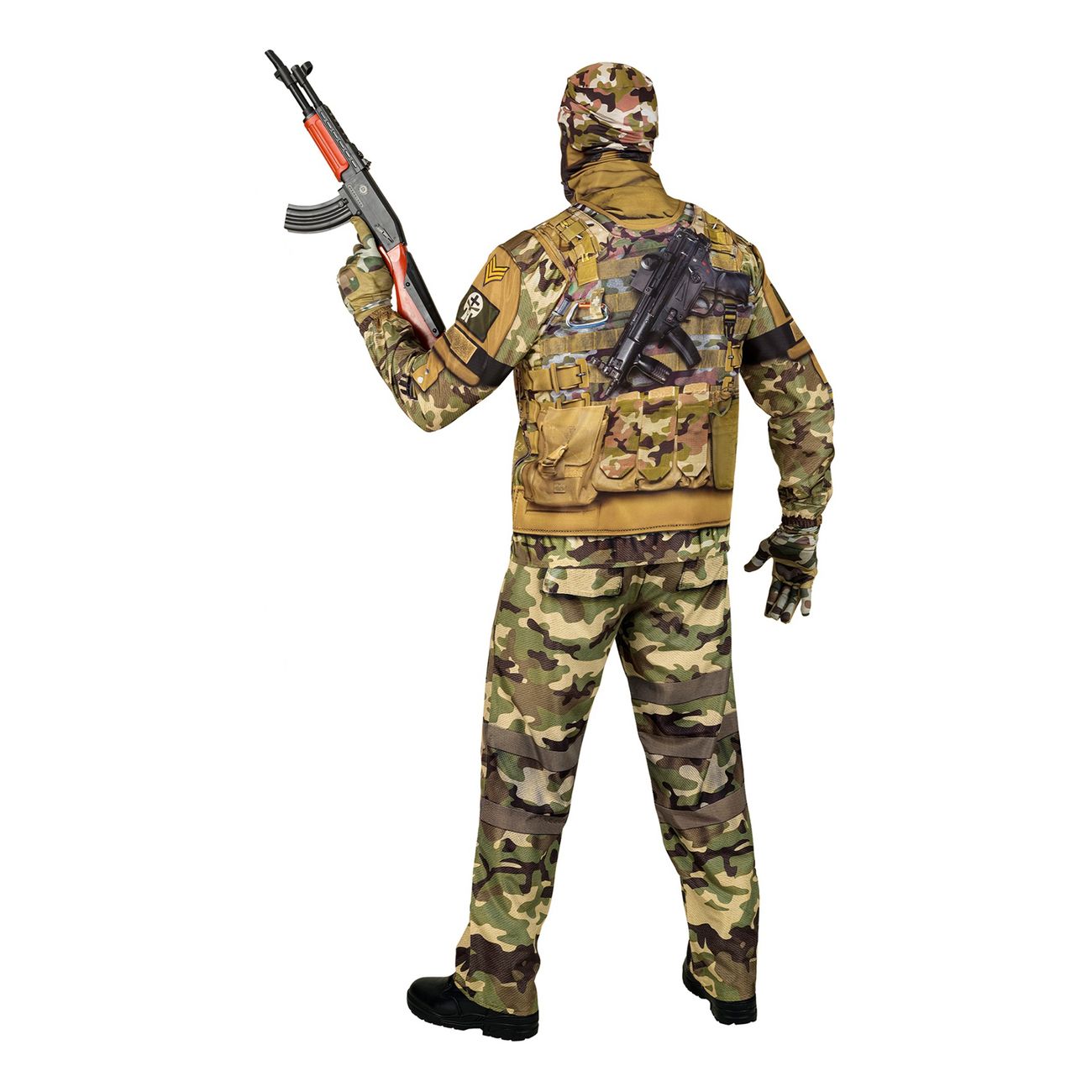 Militär Kamouflage Maskeraddräkt