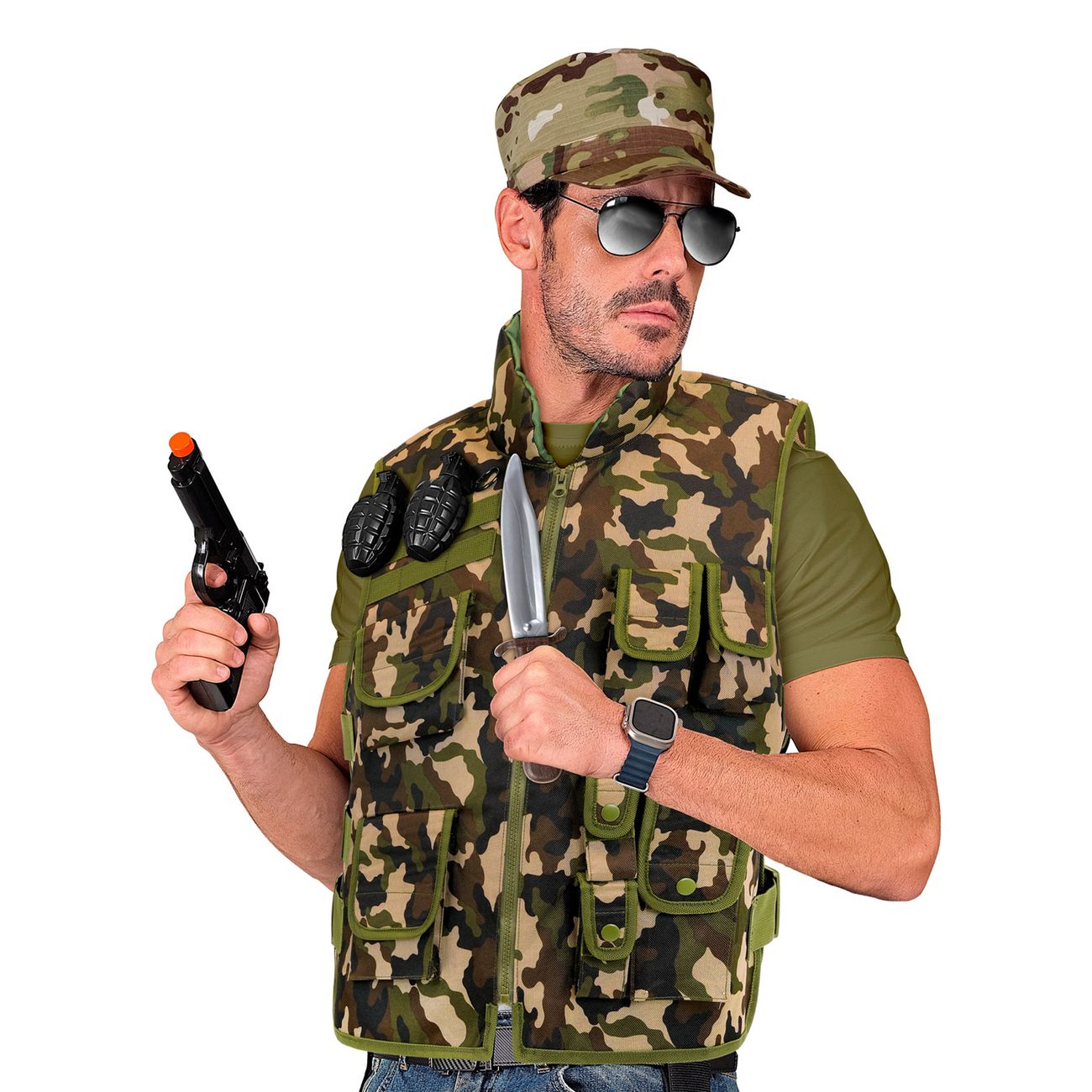 Militär Väst Kamouflage