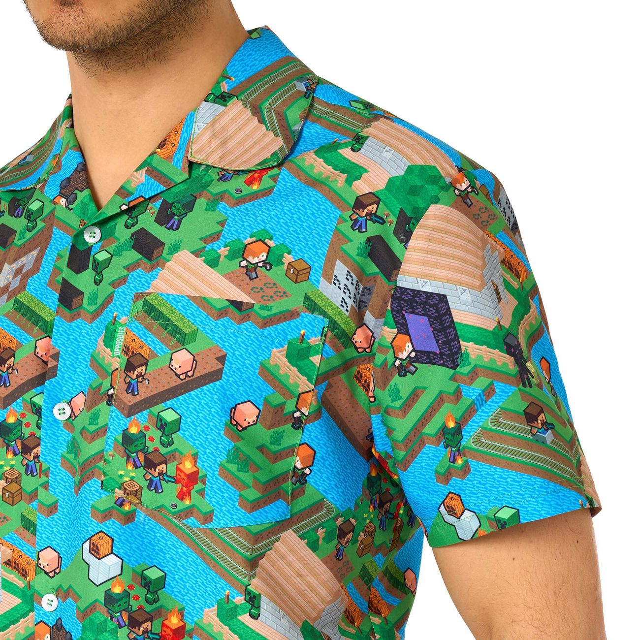 Minecraft Overworld Shorts Kostym