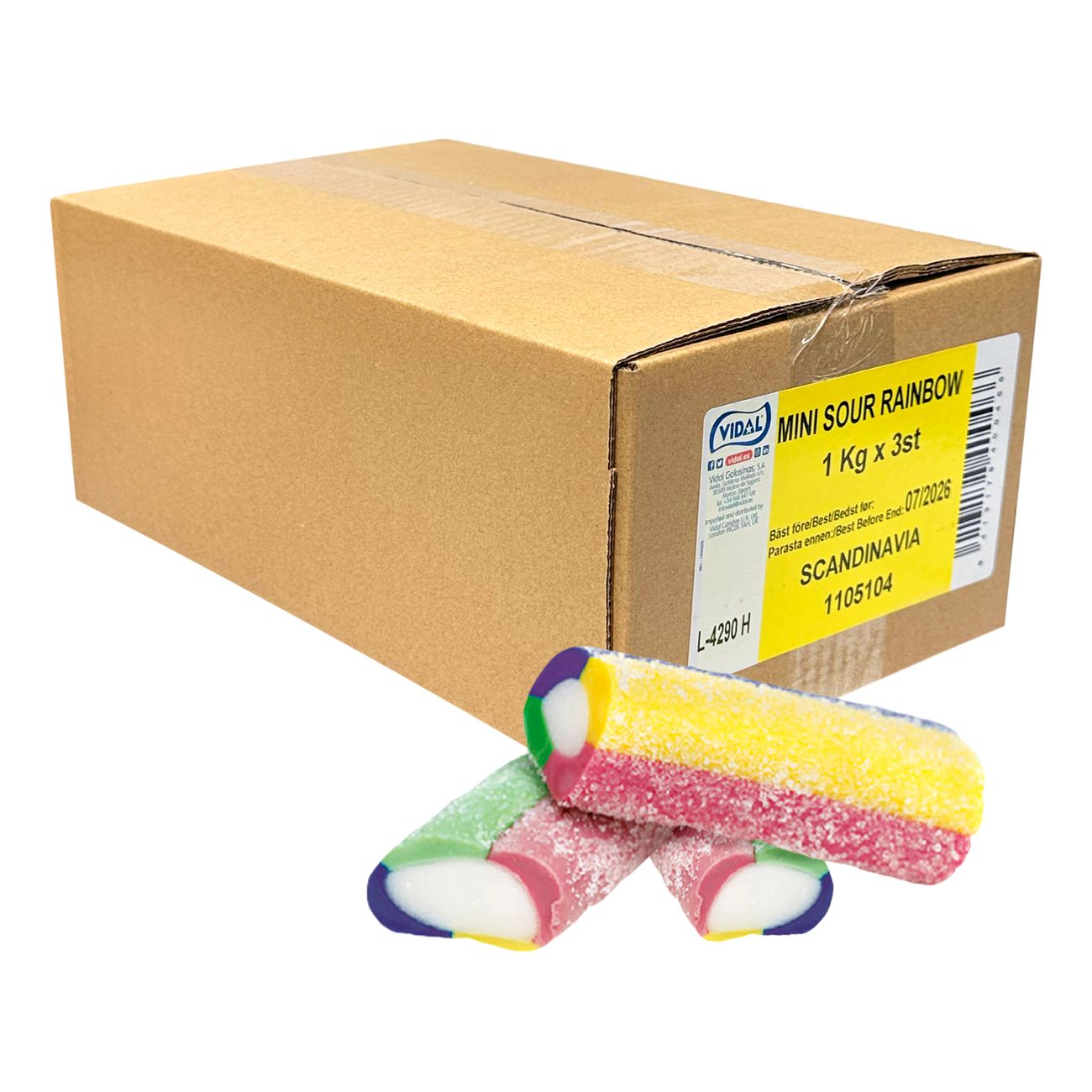 Mini Sour Rainbow Storpack