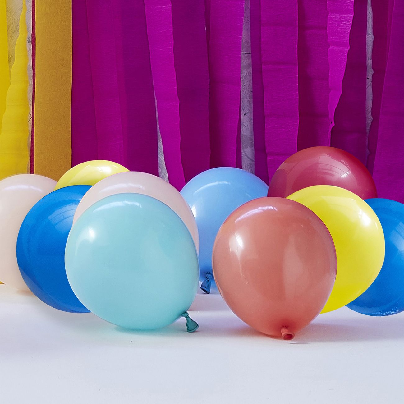 Miniballonger Flerfärgade