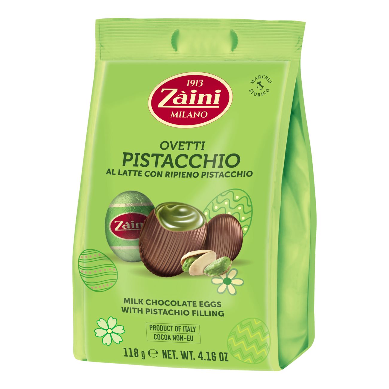 Mjölkchokladägg med Pistagefyllning