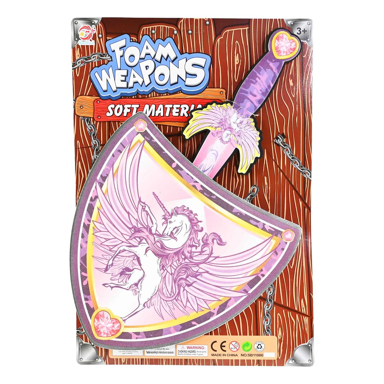 Mjukt Svärd & Sköld Enhörning för Barn