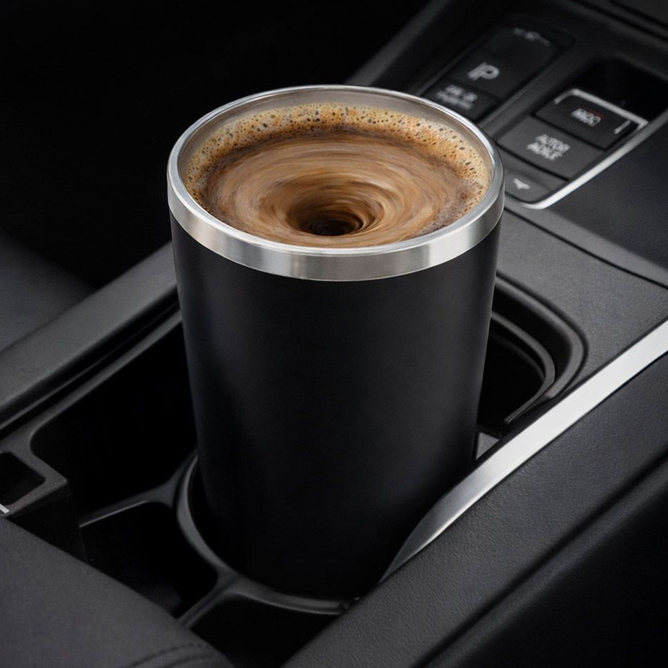 MM Självrörande Mugg med Lock