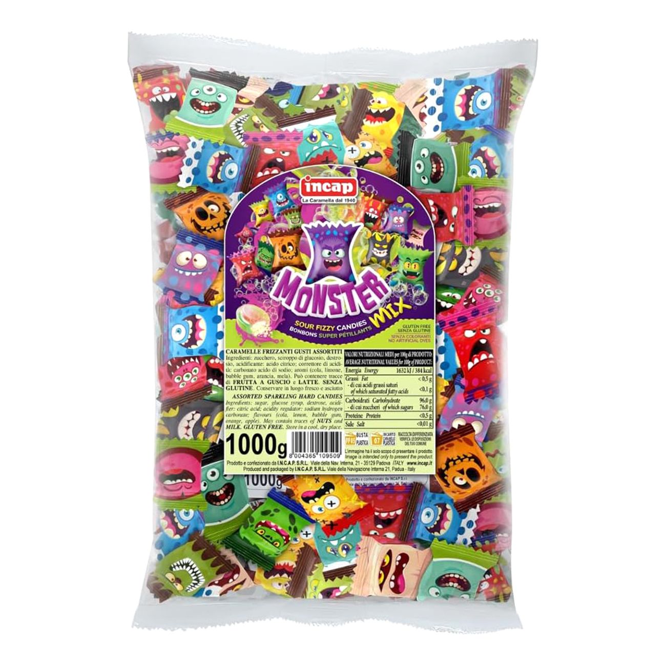 Monster Mix Sour Fizzy Candies Storpakning
