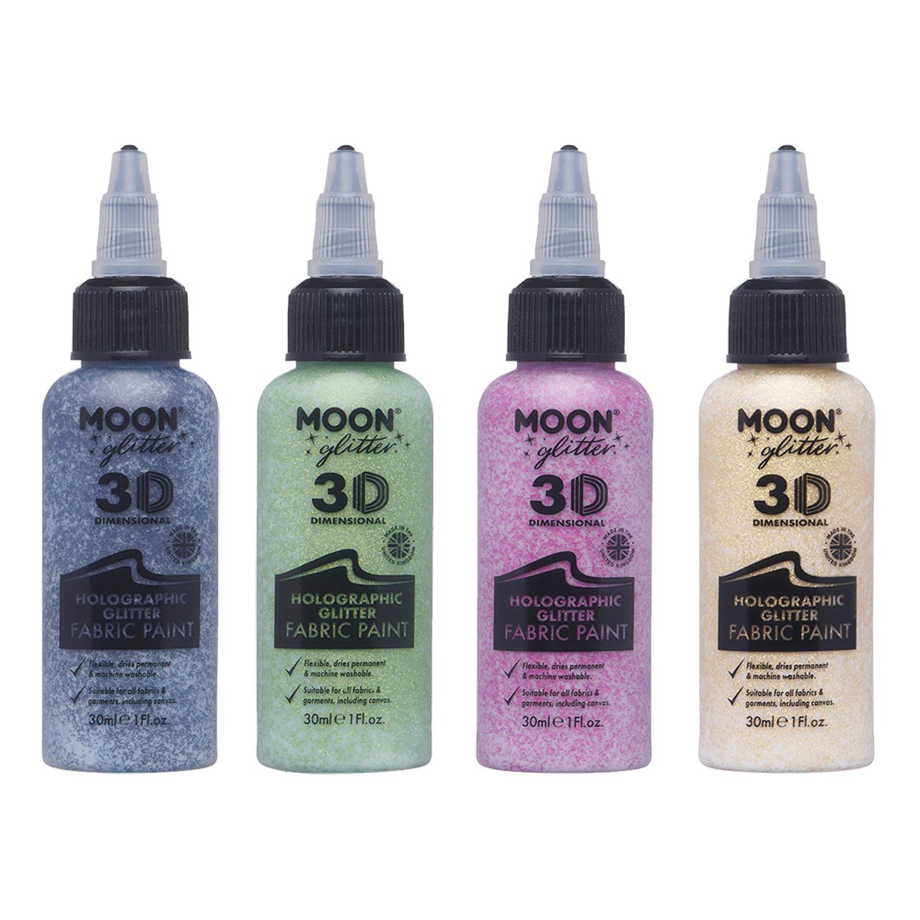Moon Creations Holographic Glitter Fabric Paint