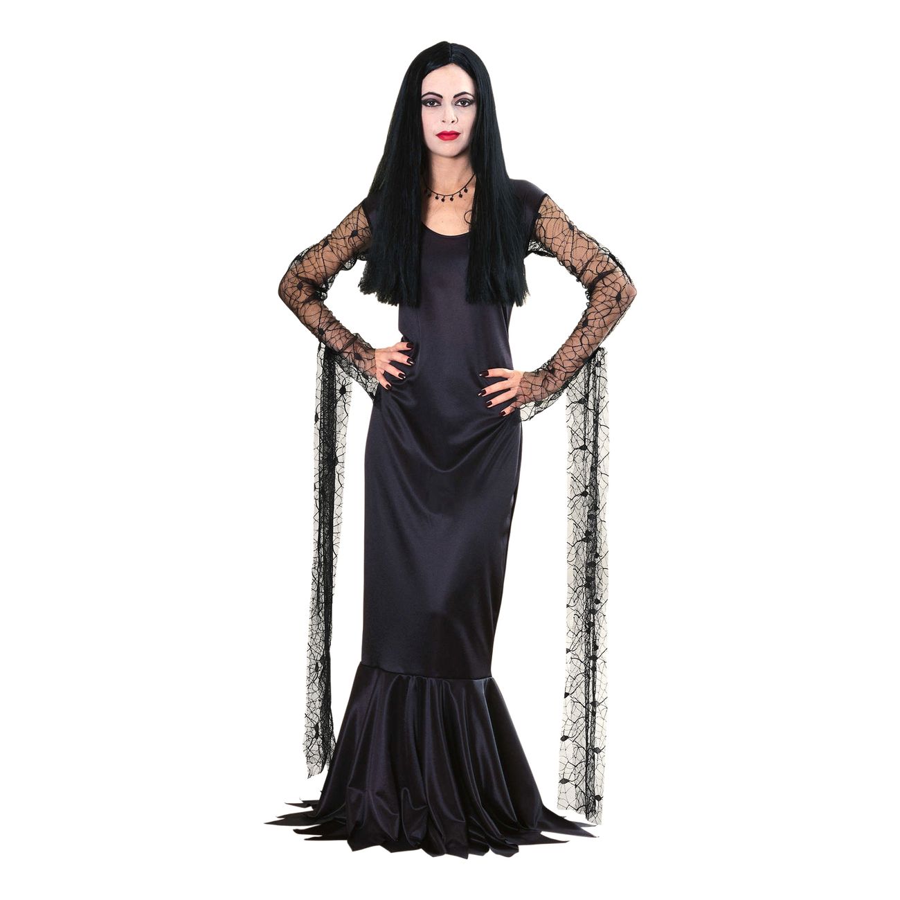 Morticia Familjen Addams Maskeraddräkt
