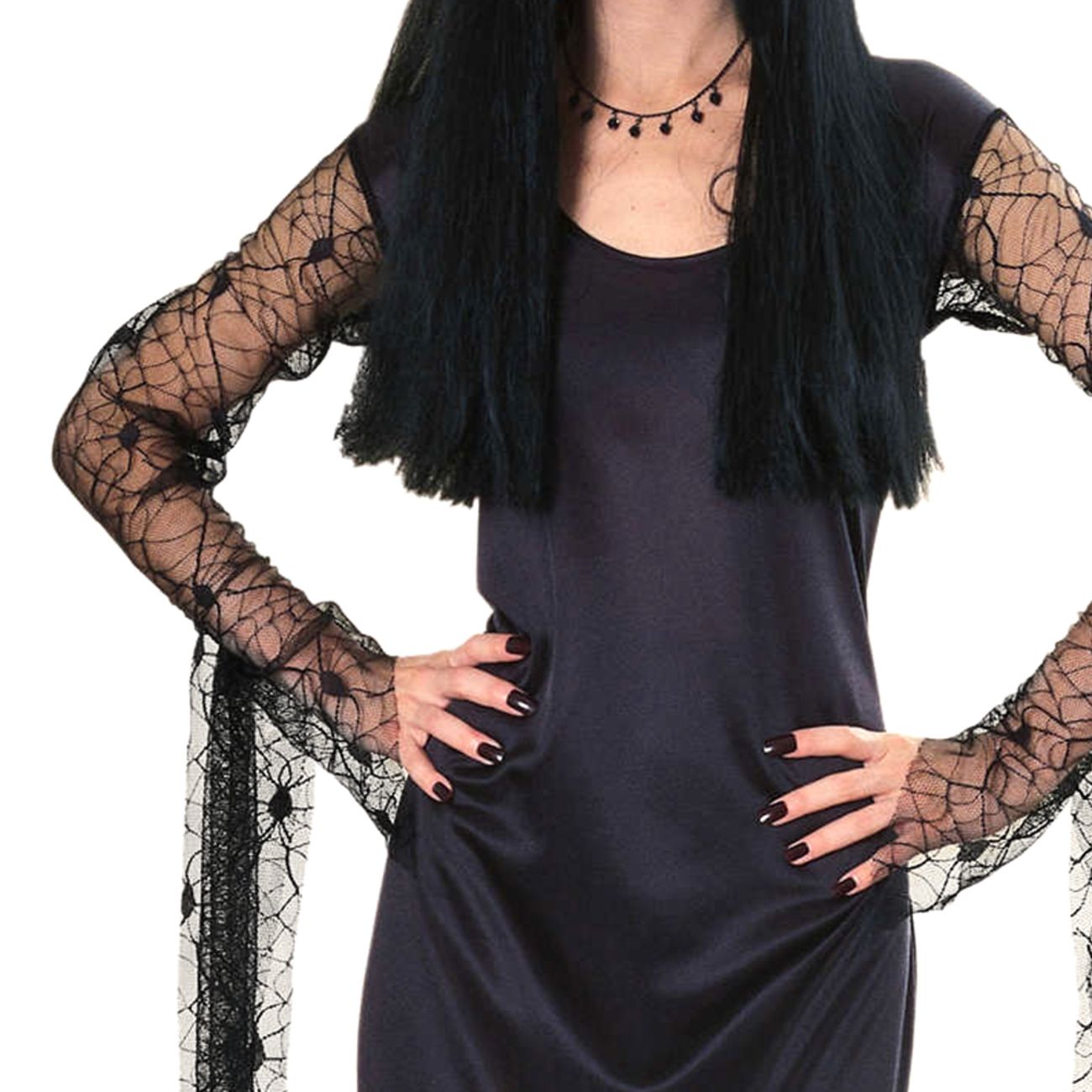 Morticia Familjen Addams Maskeraddräkt