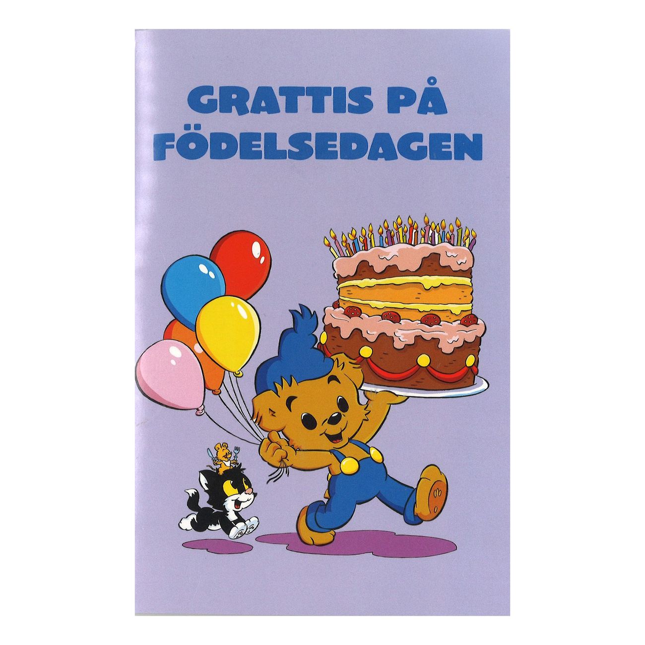 Musikkort Bamse Grattis