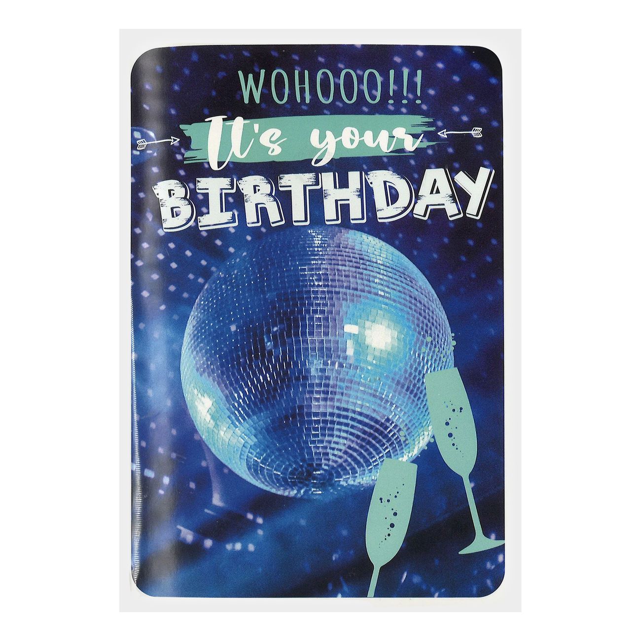 Musikkort Disco Birthday