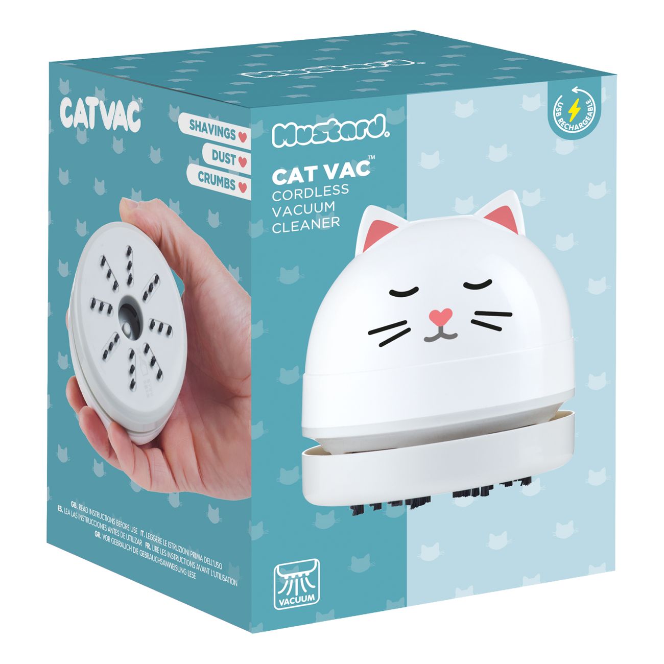 Mustard Cat Vac Sladdlös Minidammsugare