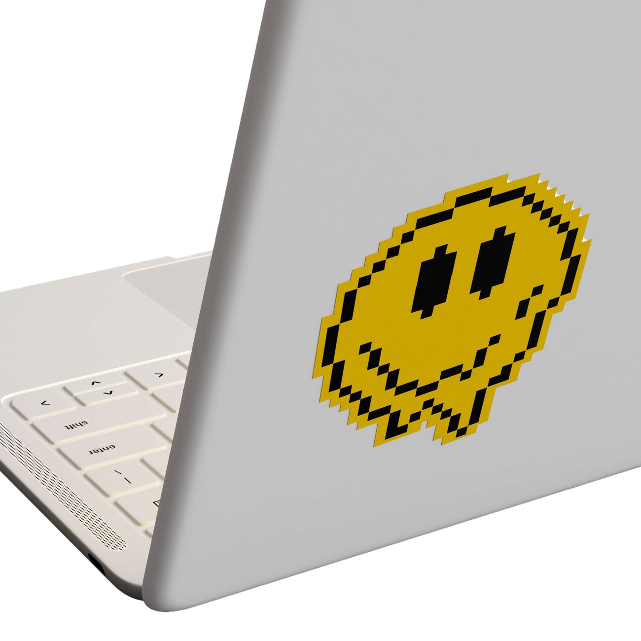 Mustard Happy Face Pixel Wipes Skärmrengöring