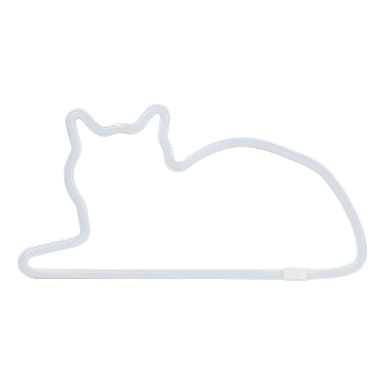 Mustard LED-lampa Katt Neon