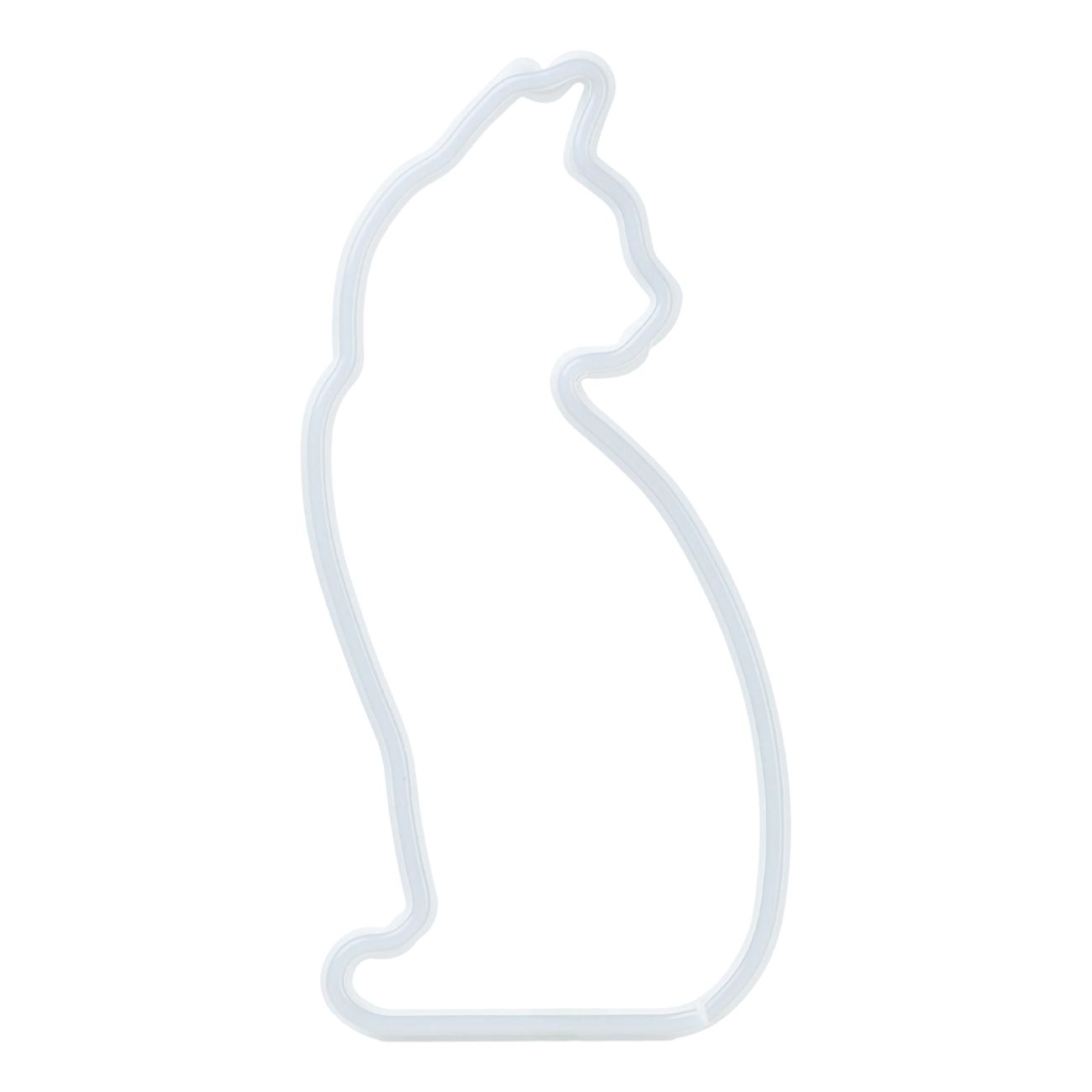 Mustard LED-lampa Katt Neon