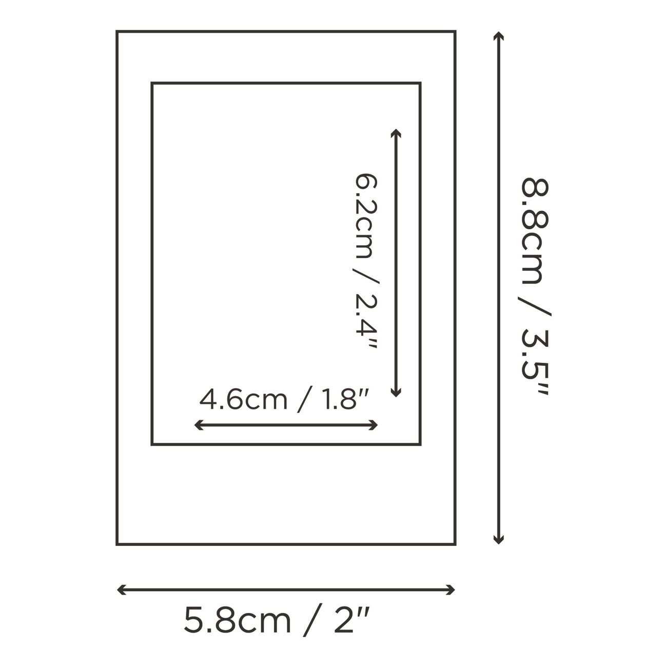 Mustard Magnetiska Ramar Polaroid