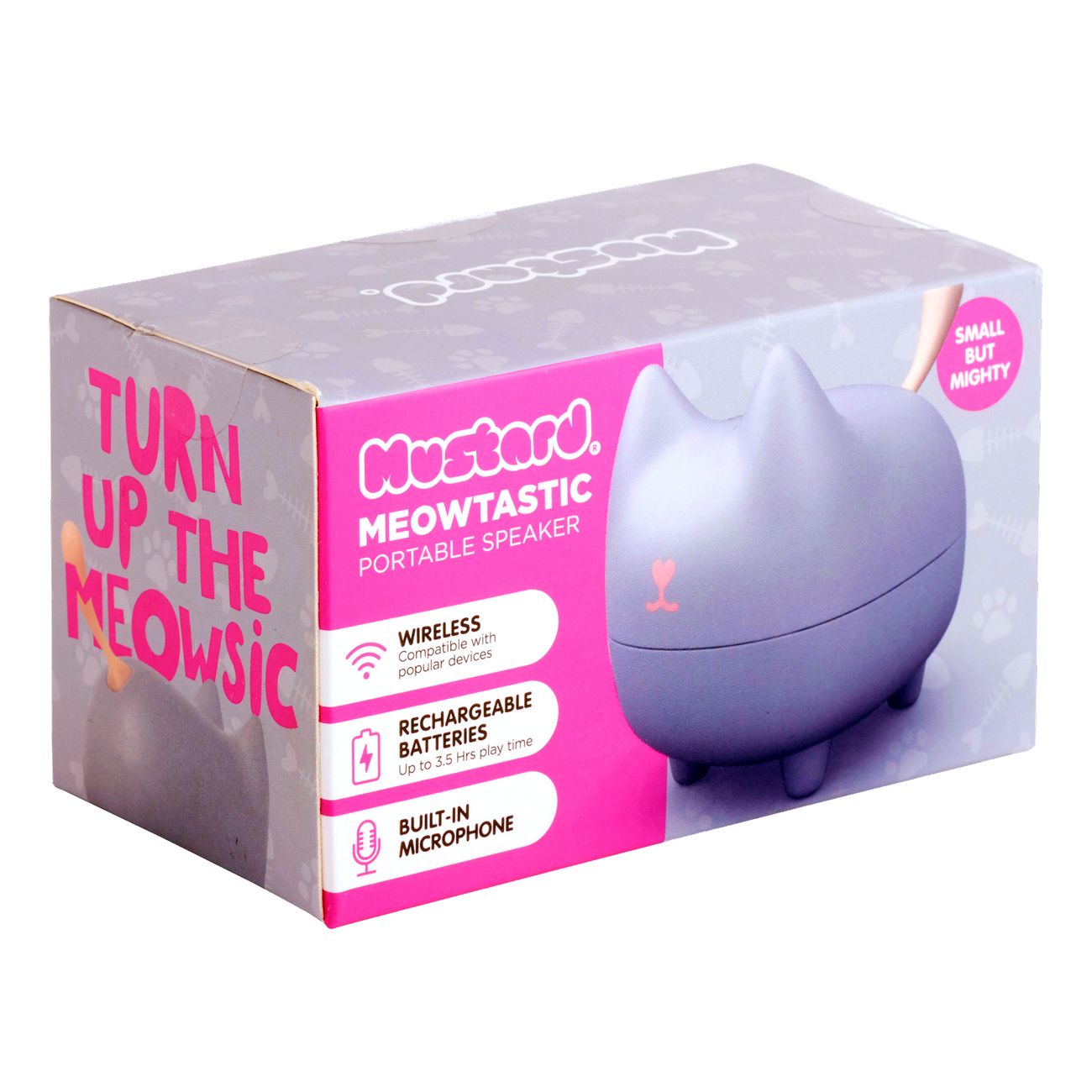 Mustard Meowtastic Bærbar Høyttaler