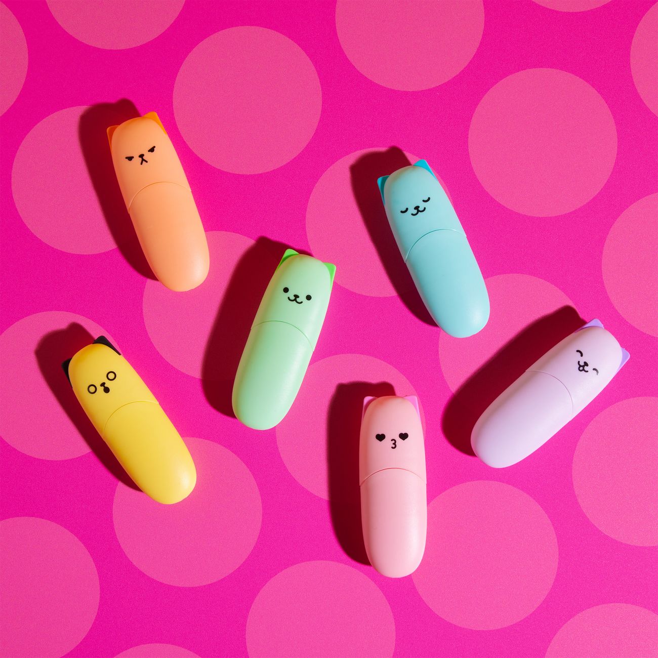 Mustard Överstrykningspenna Kitty Cats Pastell