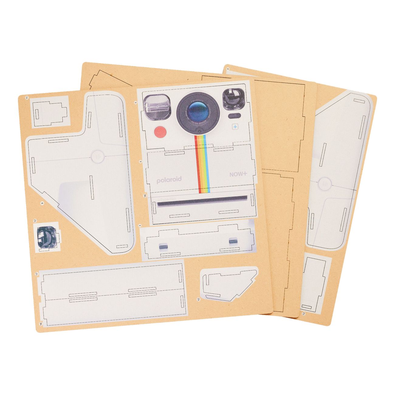 Mustard Polaroid Skrivebordsorganisator