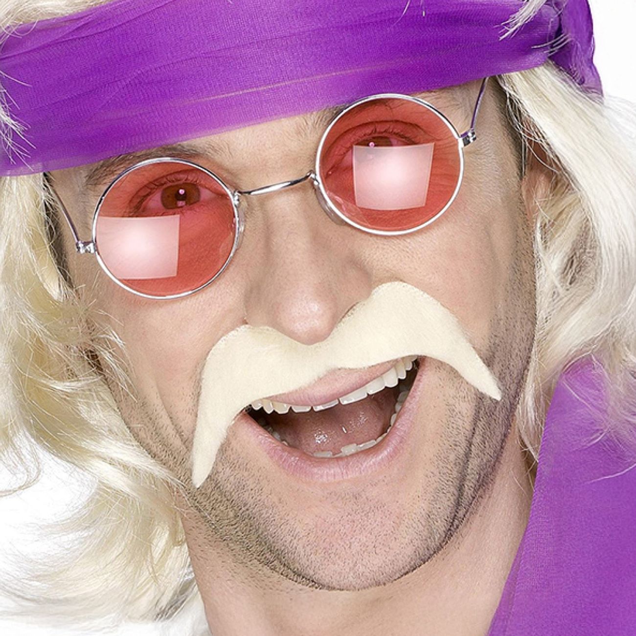 Mustasch Hippie Blond