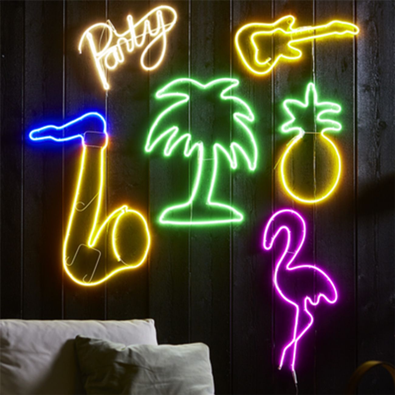 broderi Korrespondance dosis Neon LED-Belysning Party | Partykungen