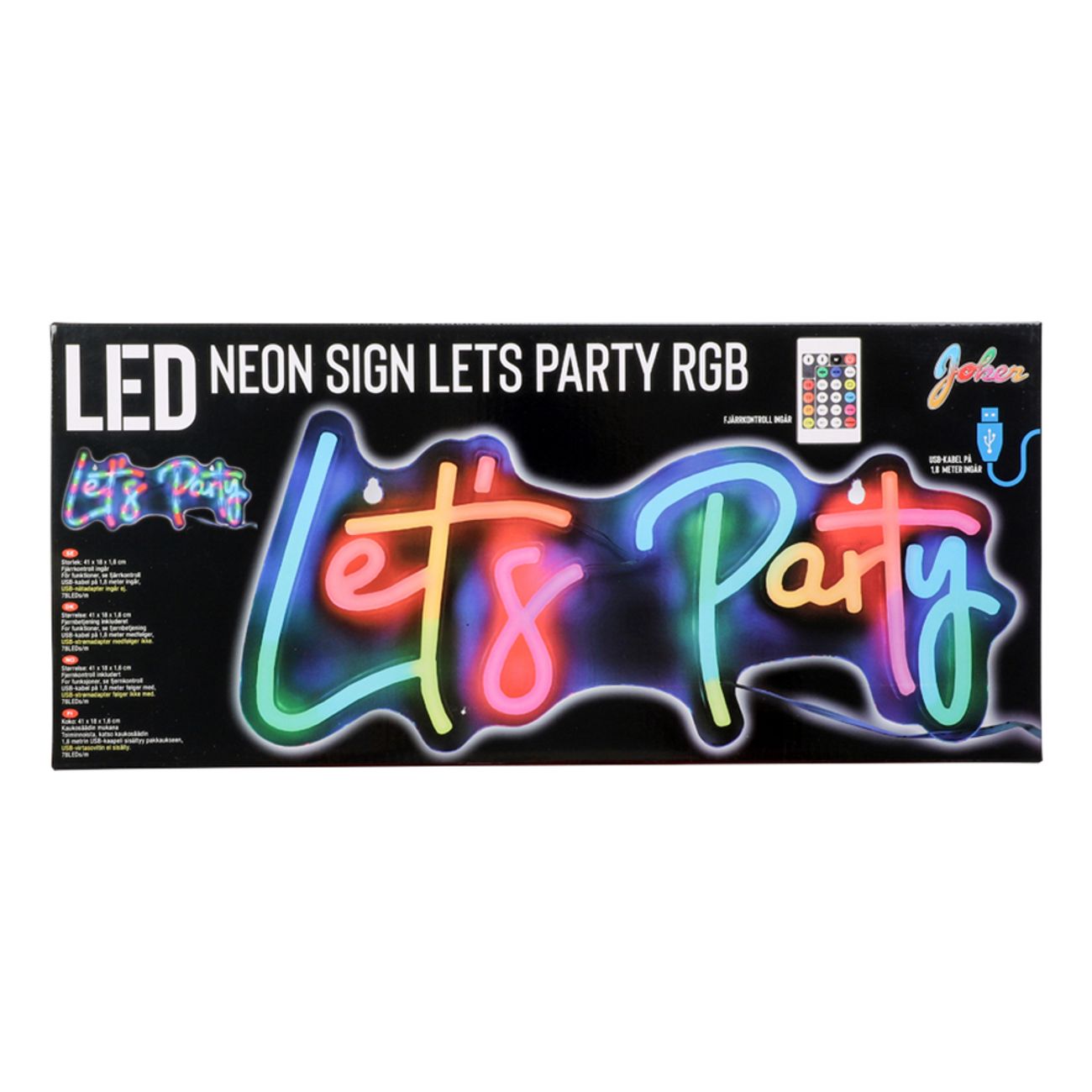 Neonskilt Let's Party