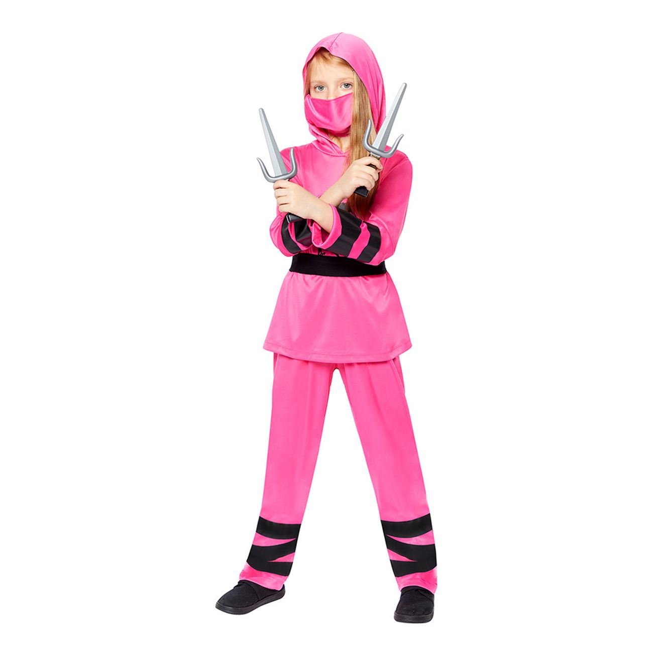 ninja-krigare-rosa-barn-maskeraddrakt-102859-3