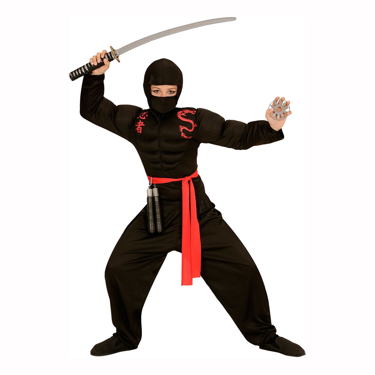 ninja-med-muskler-barn-maskeraddrakt-2