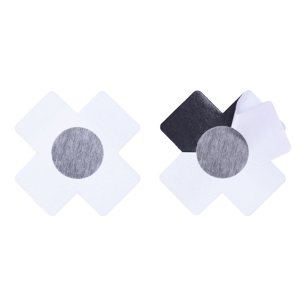 Nipple Covers Kors Svarta Glitter