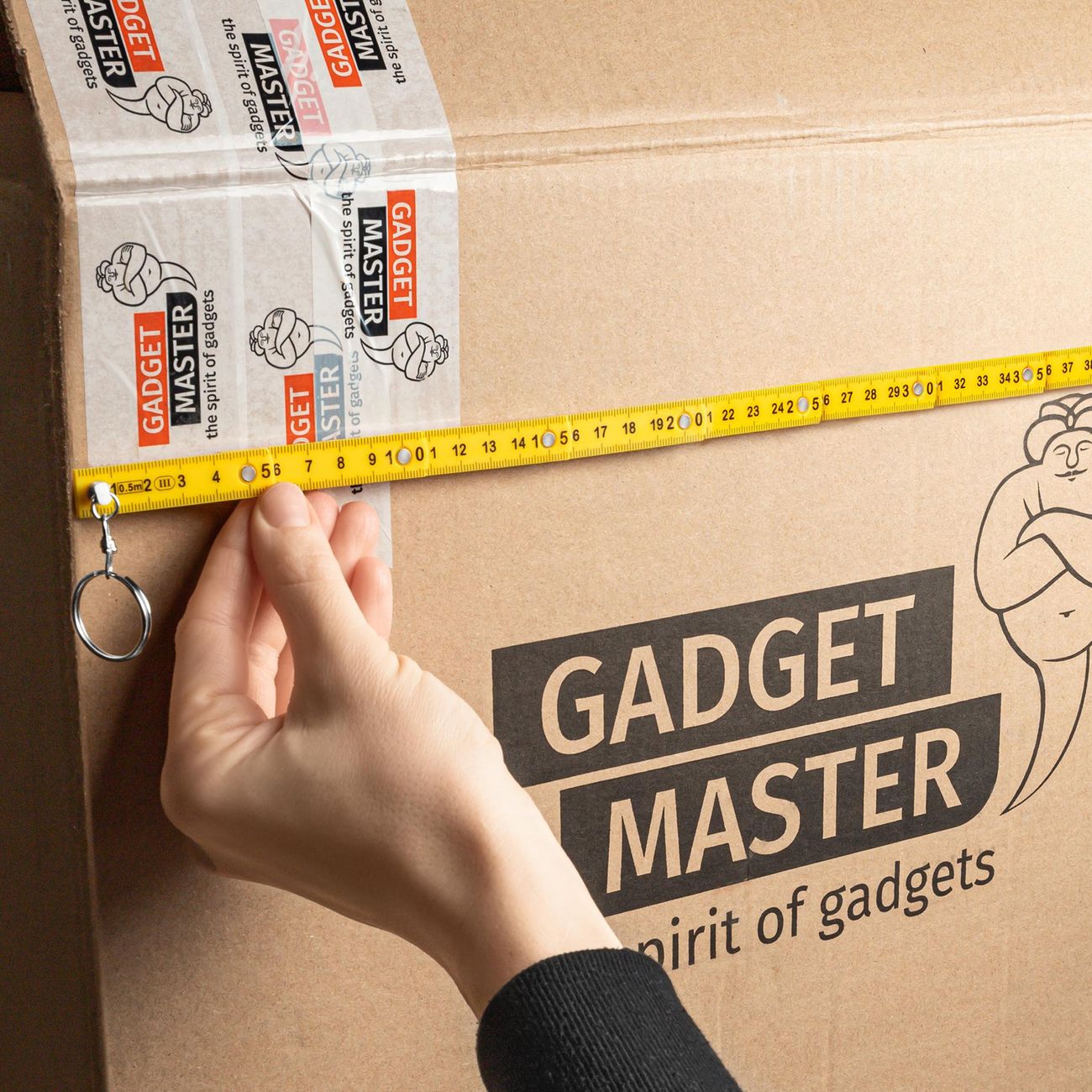 Nyckelring Tumstock Vikbar