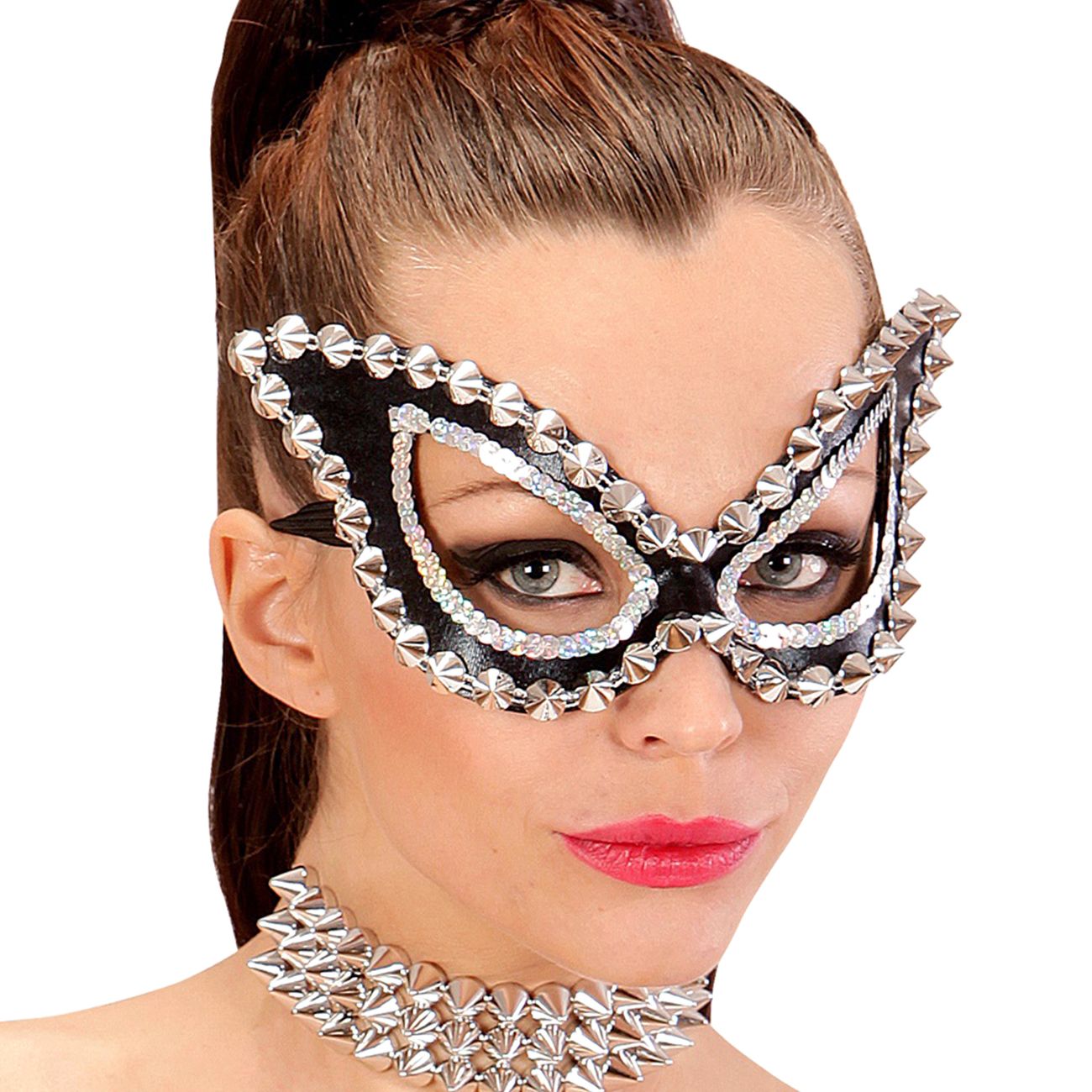 Ögonmask med Nitar Katt